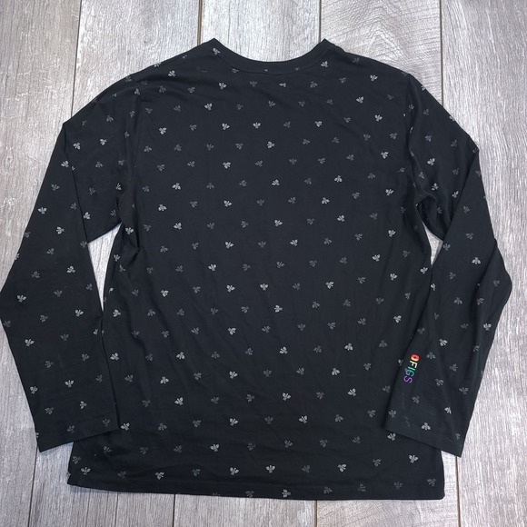 Figs Womens Mens Seamless Underscrub Shirt Size Large Back Print Long Sleeve Top - Picture 3 of 7